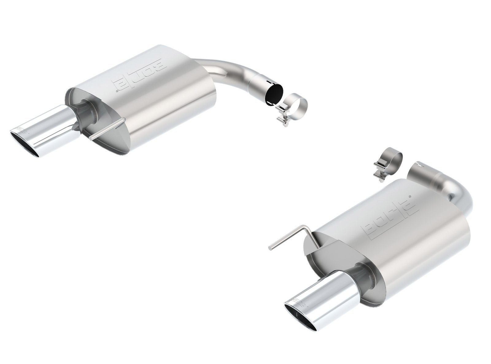 Borla Mustang GT Single Split 2.5″ S-Type Axle-Back Exhaust w/ Chrome Tips (2015-2017)