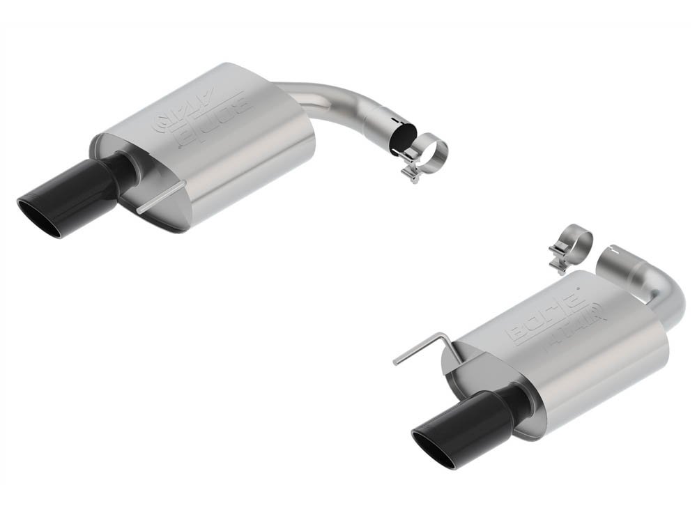 Borla Mustang GT Single Split 2.5″ ATAK Axle-Back Exhaust w/ Black Chrome Tips (2015-2017)