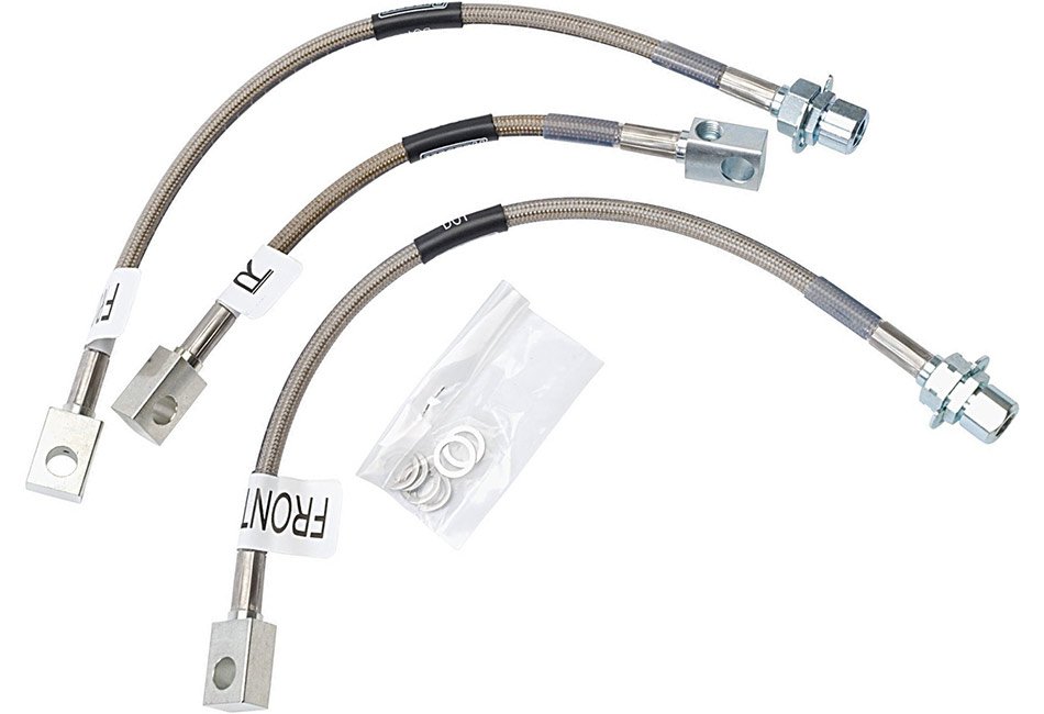Russell Mustang Stainless Braided Brake Lines – 3 Line (1987-1993)