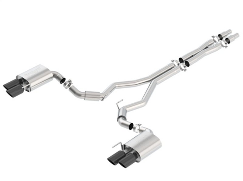 Borla Mustang GT S-Type Cat-Back Exhaust – Black Chrome Tips (2018-2023)