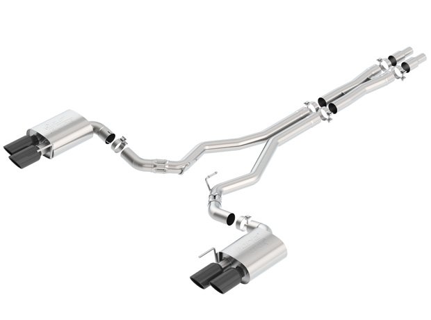 Borla Mustang GT ATAK Cat-Back Exhaust – Black Chrome Tips (2018-2023)
