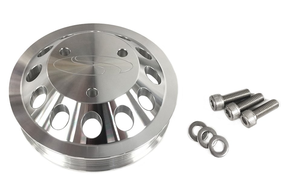 Mustang GT/GT350 Billet 3 Bolt Water Pump Pulley 5.0L/5.2L (2011-2026)