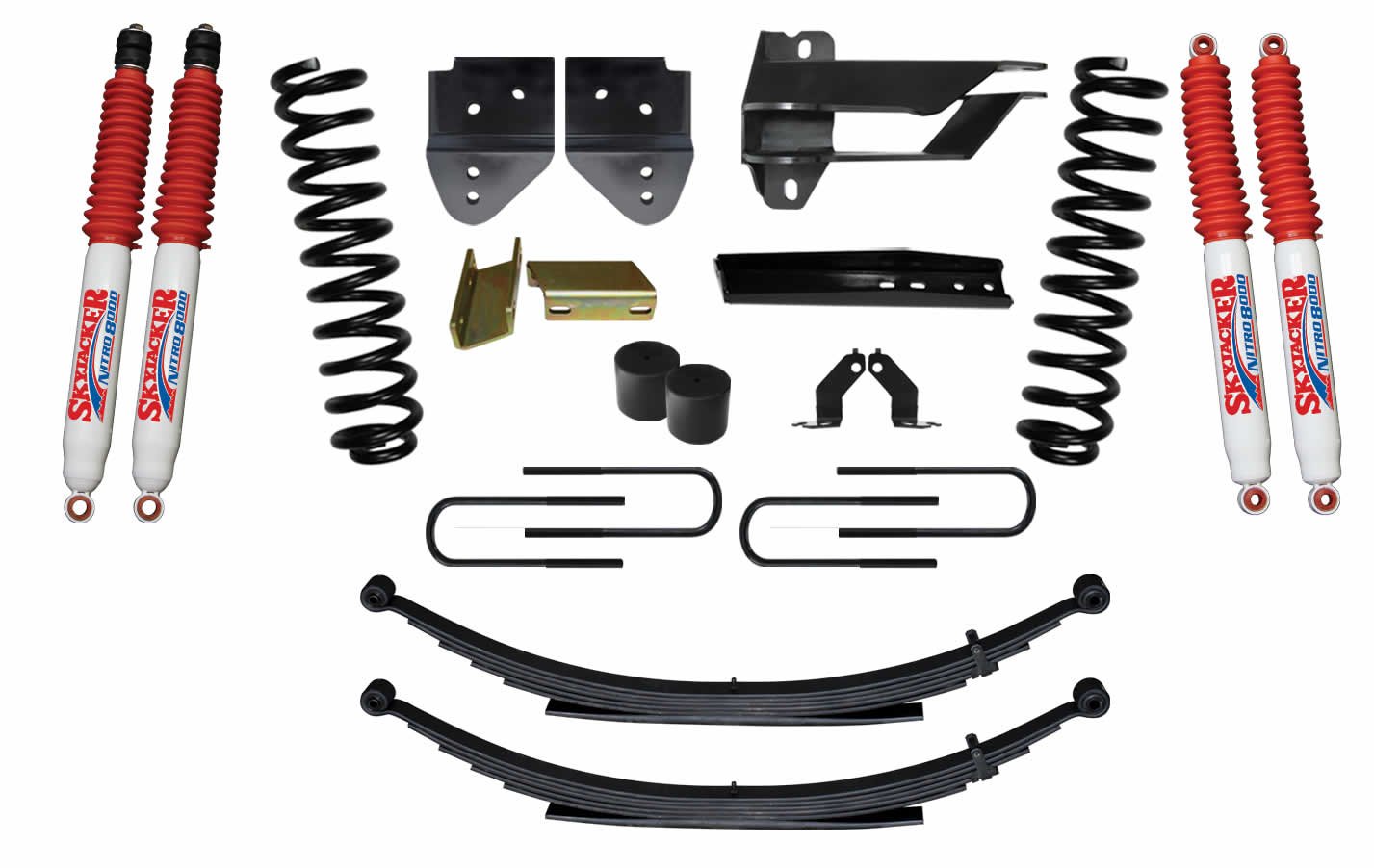 Skyjacker F-250/F-350 4wd w/ Gas Engine 4″ Suspension Lift Kit w/ Nitro 8000 Series Shocks (2017-2020)