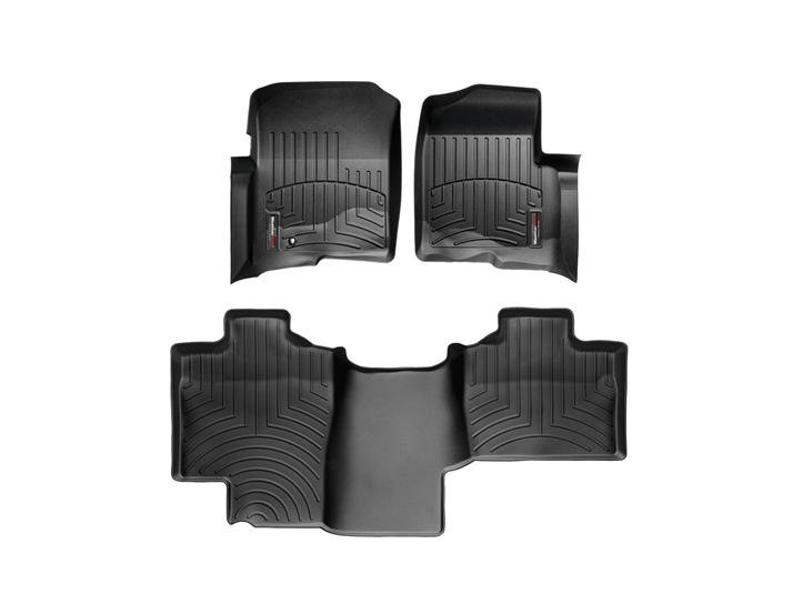 WeatherTech F-150 Super Cab w/ Front & Rear Floor Liner Set w/o 4×4 Floor Shifter (2004-2008)