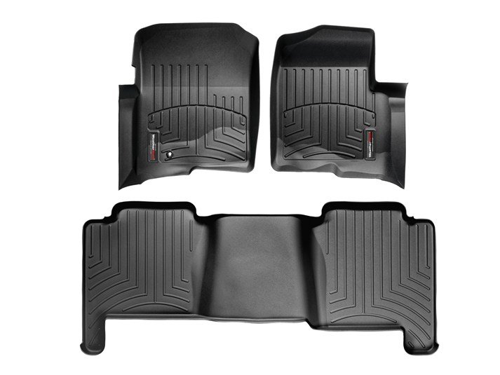 WeatherTech F-150 Super Crew w/ Front & Rear Floor Liner Set w/o 4×4 Floor Shifter (2004-2008)