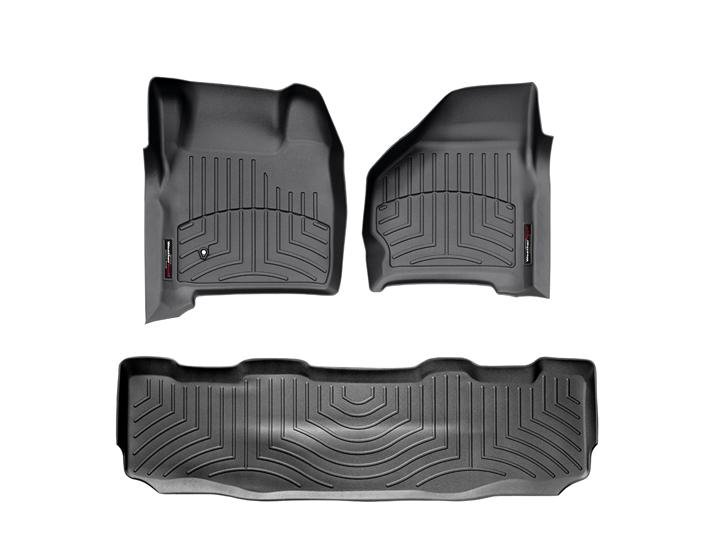 WeatherTech Superduty Super Crew w/ Front & Rear Floor Liner Set w/o 4×4 Floor Shifter (1999-2007)